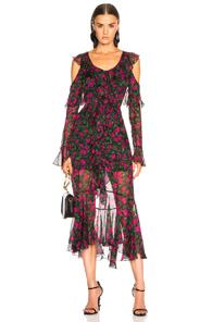 Raquel Diniz Dina Dress In Floral,green,pink