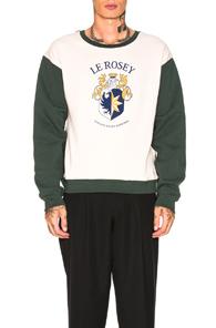 Enfants Riches Deprimes Le Rosey Crewneck Sweatshirt In Green,white