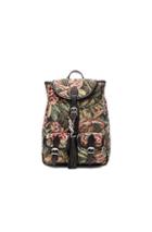 Saint Laurent Small Floral Tapestry Festival Backpack In Green,floral