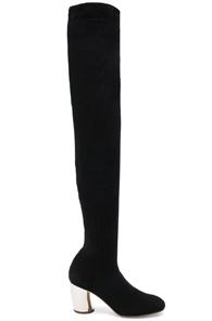 Proenza Schouler Knit Thigh High Boots In Black