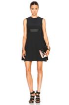 Alexander Mcqueen Cape Back Mini Dress In Black