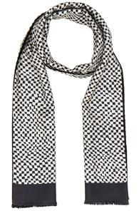 Haider Ackermann Damier Scarf In Black,white,checkered & Plaid