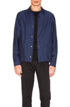 Ganryu Cotton Moleskin Jacket In Blue