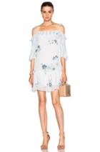 See By Chloe Off Shoulder Mini Dress In White,floral