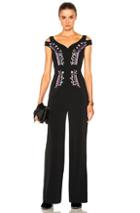 Peter Pilotto Cady Embroidered Jumpsuit In Black