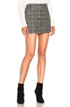 Tibi Tweed Skirt In Black,checkered & Plaid