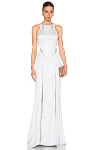 Galvan Cut Out Dress In Gray