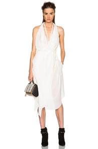 Ann Demeulemeester Tunic Dress In White