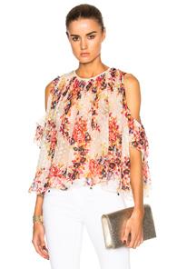 Needle & Thread Prairie Rose Top In Pink,floral