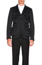 Junya Watanabe Tricot Jacket In Black