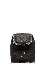 Stella Mccartney Mini Quilted Backpack In Black