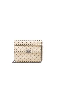 Valentino Medium Rockstud Spike Shoulder Bag In White