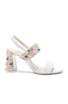 Sophia Webster Leather Clarice Mid Sandals In White