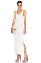 Calvin Klein Collection Fiana Structured Jersey Maxi Dress In White
