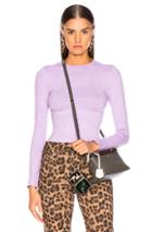Joostricot Bodycon Long Sleeve Crew Neck In Purple