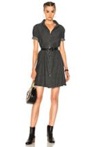 The Great Bias Shirt Dress In Black