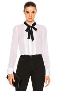 Frame Denim Edwardian Blouse In White