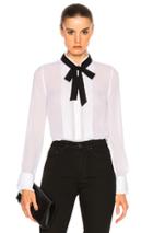 Frame Denim Edwardian Blouse In White