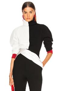 Haider Ackermann Turtleneck Sweater In Black,white