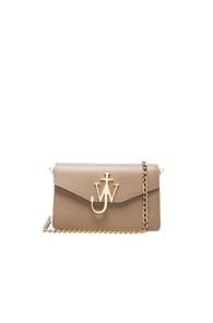 J.w. Anderson Logo Chain Bag In Neutrals