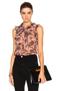 Zimmermann Lavish Flounce Top In Pink,floral