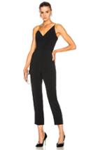 Cushnie Et Ochs One Shoulder Cropped Sleeveless Jumpsuit In Black