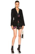 Etro Silk Jacket In Black,floral