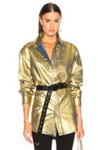 Tre By Natalie Ratabesi Gold Mia Top In Metallic