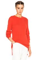 Baja East Cashmere Waffle Sweater In Red