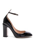 Valentino Patent Leather Tango Heels In Black