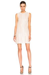 Maison Margiela Lurex Intarsia Dress In Neutrals,metallics