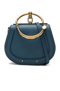 Chloe Small Nile Bracelet Bag Calfskin & Suede In Blue