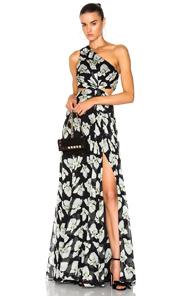 Cinq A Sept Goldie Dress In Black,floral