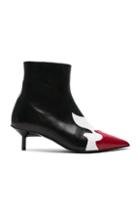 Marques ' Almeida Pointy Kitten Heel Flame Boot In Black
