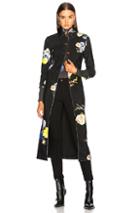 Acne Studios Okki Coat In Black,floral