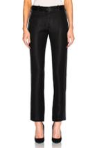 Victoria Beckham Sable Wool Satin Tuxedo Trousers In Black