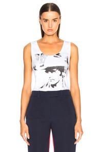 Calvin Klein 205w39nyc Dennis Hopper Graphic Tank In White