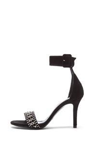 Elysewalker Los Angeles Trudi Studded Suede Sandals In Black