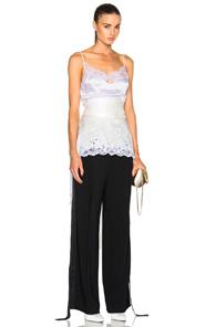 Givenchy Jacquard Satin Drape Back Camisole In White