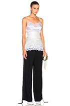 Givenchy Jacquard Satin Drape Back Camisole In White