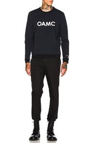 Oamc Logo Crewneck In Blue