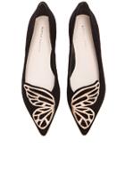 Sophia Webster Bibi Butterfly Flat In Black
