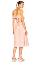 Sea Tie Front Cutout Dress In Pink