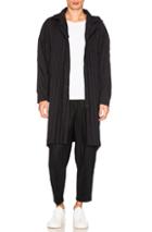Issey Miyake Homme Plisse Edge Coat In Blue
