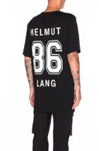 Helmut Lang Oversized Varsity Tee In Black