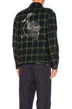 Stella Mccartney Embroidered Blouson In Checkered & Plaid,green