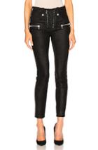 Unravel Suede Lace Up Skinny In Black