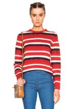 A.p.c. Harper Sweater In Red,stripes