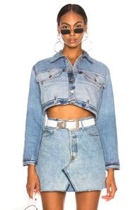 Re/done Levi's Oversized Jacket In Blue