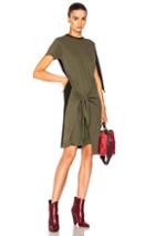 J.w. Anderson Tri Colour Knot Dress In Green